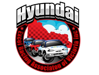 Hyundai Excel Racing Associaton of Victoria Inc logo design by DreamLogoDesign