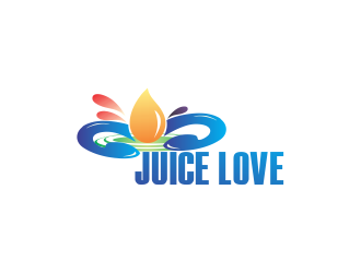 JUICE LOVE logo design by giphone