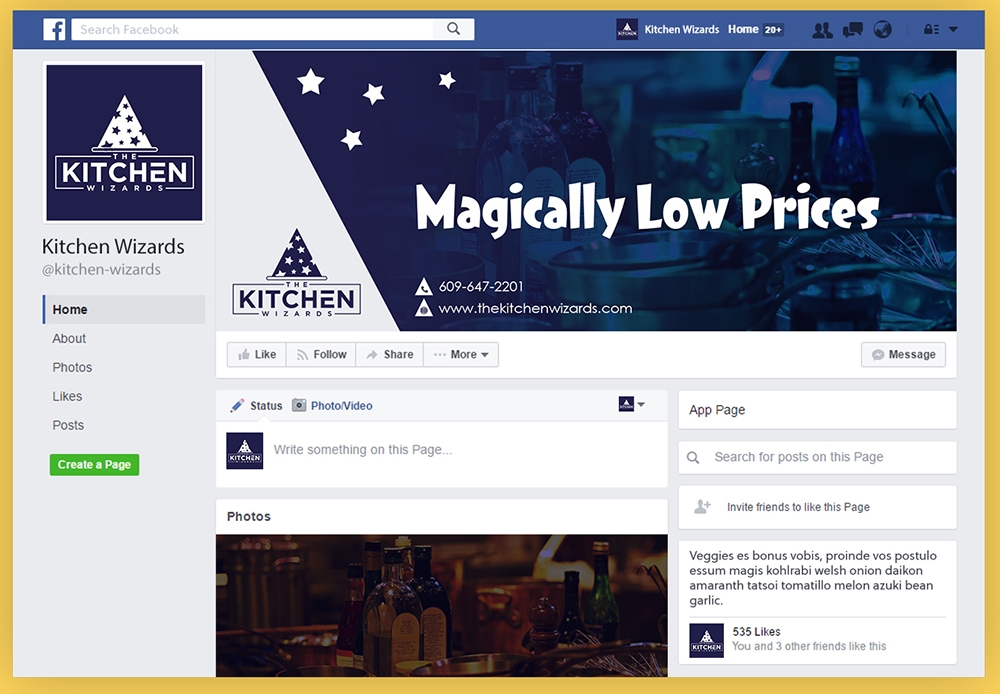 THE KITCHEN WIZARDS Digital Design 48hourslogo