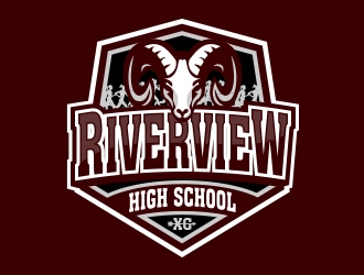 Riverview High School logo design by MarkindDesign