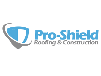 Pro-Shield Roofing & Construction logo design by YONK