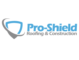 Pro-Shield Roofing & Construction logo design by YONK