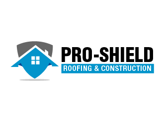 Pro-Shield Roofing & Construction logo design by THOR_