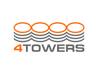 4-Towers logo design by AisRafa