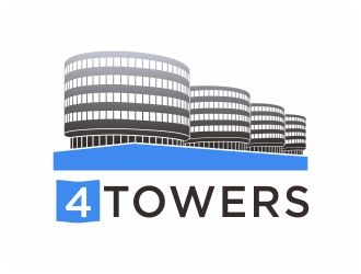 4-Towers logo design by 48art