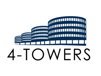 4-Towers logo design by aldesign