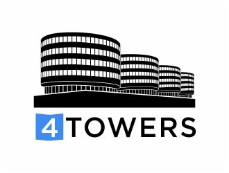 4-Towers logo design by 48art