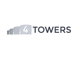 4-Towers logo design by Kewin