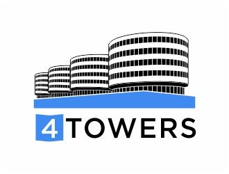 4-Towers logo design by 48art