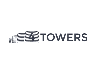 4-Towers logo design by Kewin