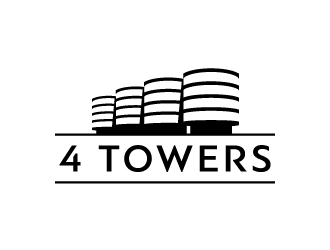 4-Towers logo design by Kewin