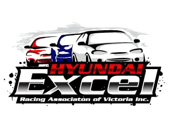 Hyundai Excel Racing Associaton of Victoria Inc logo design by Dddirt