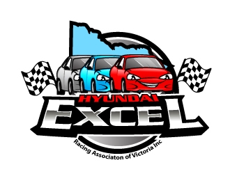 Hyundai Excel Racing Associaton of Victoria Inc logo design by Xeon