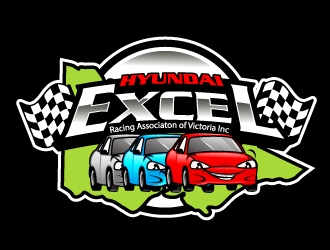 Hyundai Excel Racing Associaton of Victoria Inc logo design by Xeon