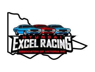 Hyundai Excel Racing Associaton of Victoria Inc logo design by daywalker