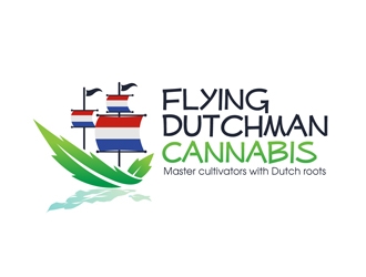 Flying Dutchman Cannabis logo design by DreamLogoDesign