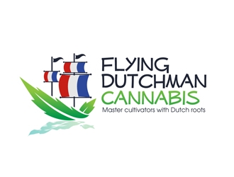 Flying Dutchman Cannabis logo design by DreamLogoDesign