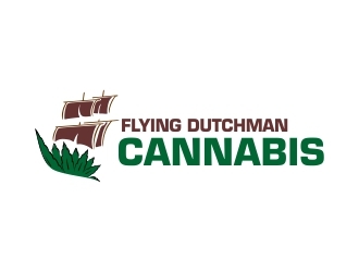 Flying Dutchman Cannabis logo design by ElonStark
