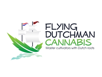 Flying Dutchman Cannabis logo design by DreamLogoDesign
