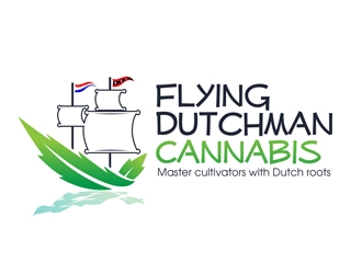 Flying Dutchman Cannabis logo design by DreamLogoDesign