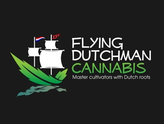 Flying Dutchman Cannabis logo design by DreamLogoDesign
