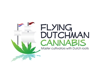 Flying Dutchman Cannabis logo design by DreamLogoDesign