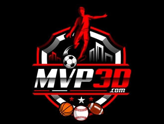 MVP3D.com logo design by DreamLogoDesign