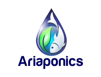 Ariaponics logo design by AisRafa