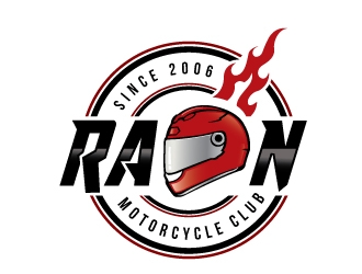 Motorcycle Club RAON logo design by Conception