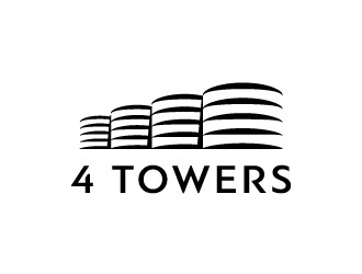 4-Towers logo design by Kewin