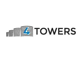4-Towers logo design by Kewin