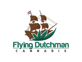 Flying Dutchman Cannabis logo design by daywalker
