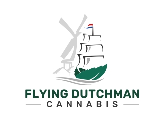 Flying Dutchman Cannabis logo design by Mbezz