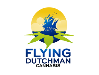Flying Dutchman Cannabis logo design by enzidesign