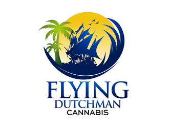 Flying Dutchman Cannabis logo design by enzidesign