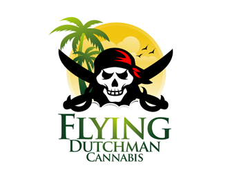 Flying Dutchman Cannabis logo design by enzidesign