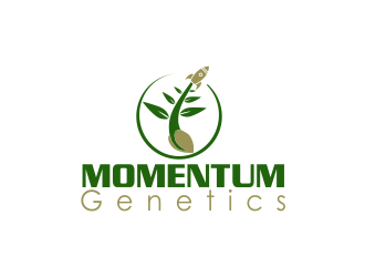 Momentum Genetics logo design by giphone
