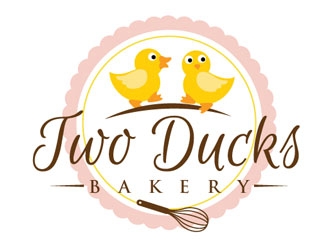 Two Ducks Bakery logo design by shere