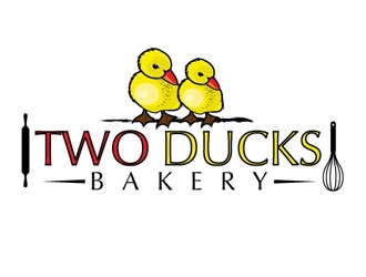 Two Ducks Bakery logo design by shere