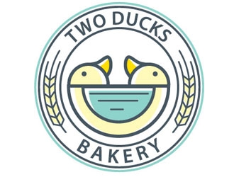 Two Ducks Bakery logo design by shere