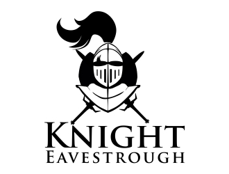 Knight Eavestrough logo design by ElonStark