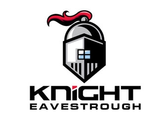 Knight Eavestrough logo design by shere