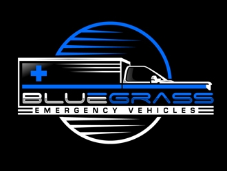 Bluegrass Emergency Vehicles logo design by DreamLogoDesign