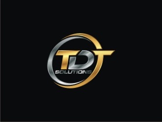 TDT SOLUTIONS logo design by agil