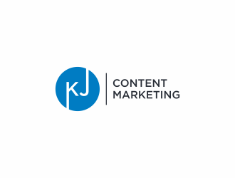 KJ Content Marketing logo design by ammad