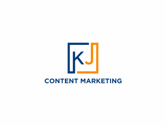 KJ Content Marketing logo design by ammad