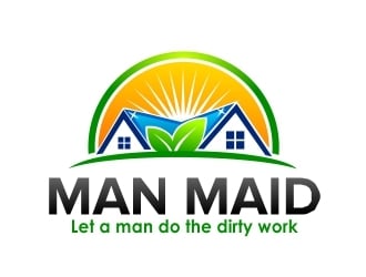 Man Maid logo design by amar_mboiss