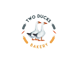 Two Ducks Bakery logo design by Loregraphic