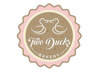 Two Ducks Bakery logo design by LogoInvent