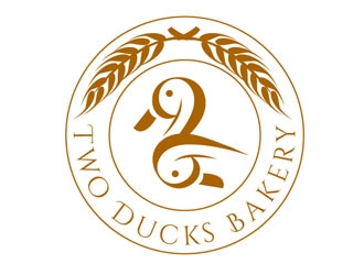 Two Ducks Bakery logo design by WhiteOwl